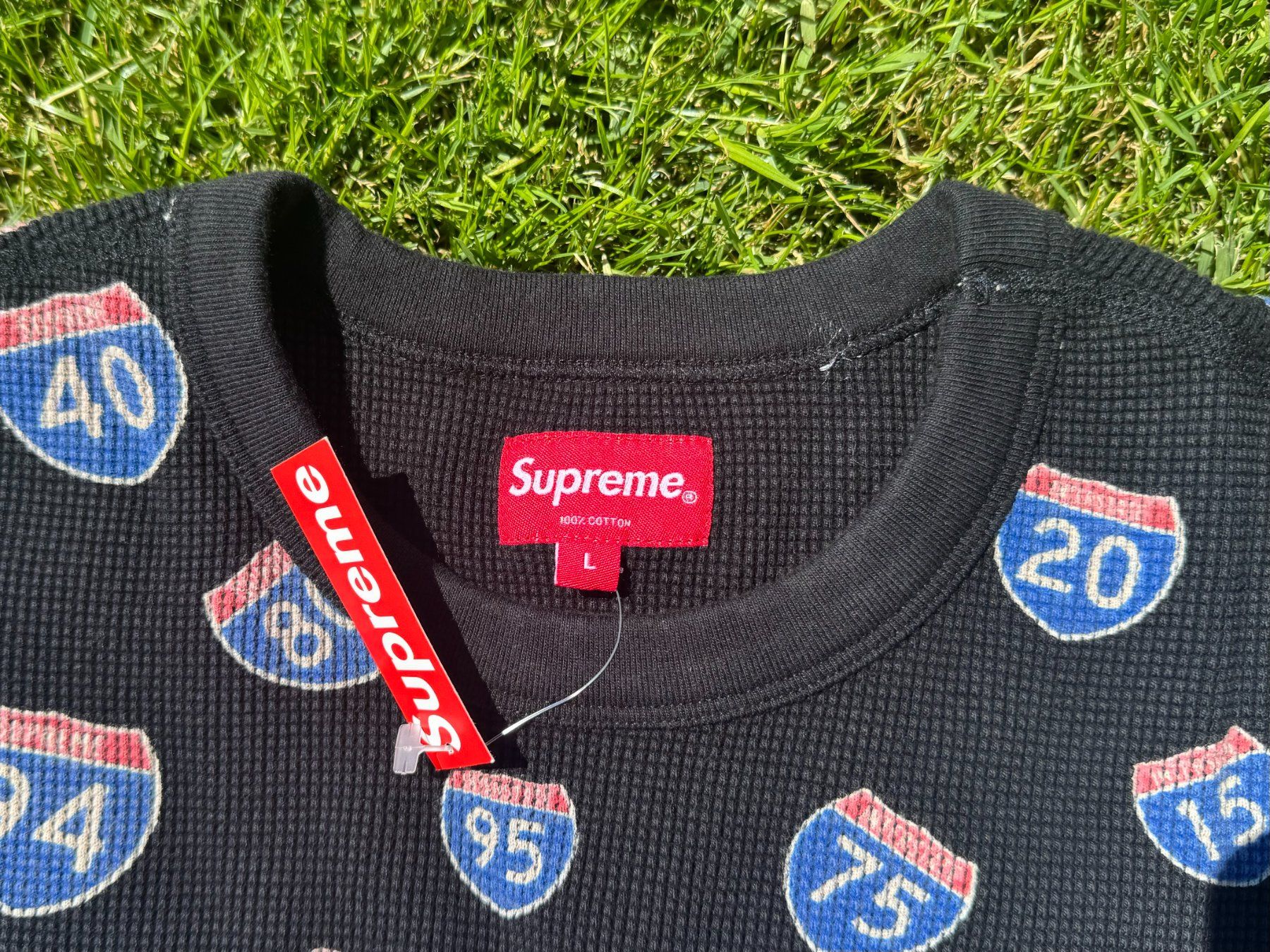 Supreme Canottiere & Pantaloni: Maglia Supreme Interstate Waffle Black – Nuovo e nell'imballaggio originale da Porza venduto da GioCa65 1