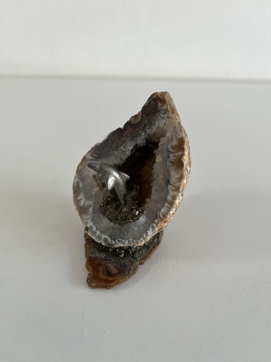 Sculture & Statue: Skulptur / Geode mit Delfin – Usato da Wetzikon ZH venduto da seli03 1