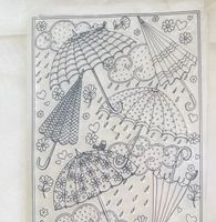 Neuer, grosser Motivstempel  Schirme, Regenwetter