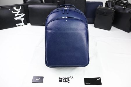 NEU - Montblanc Sartorial Backpack Rucksack Blau-OVP