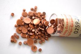 Rondellen Kupfer CU Granulat Kupfergranulat rund  Basteln