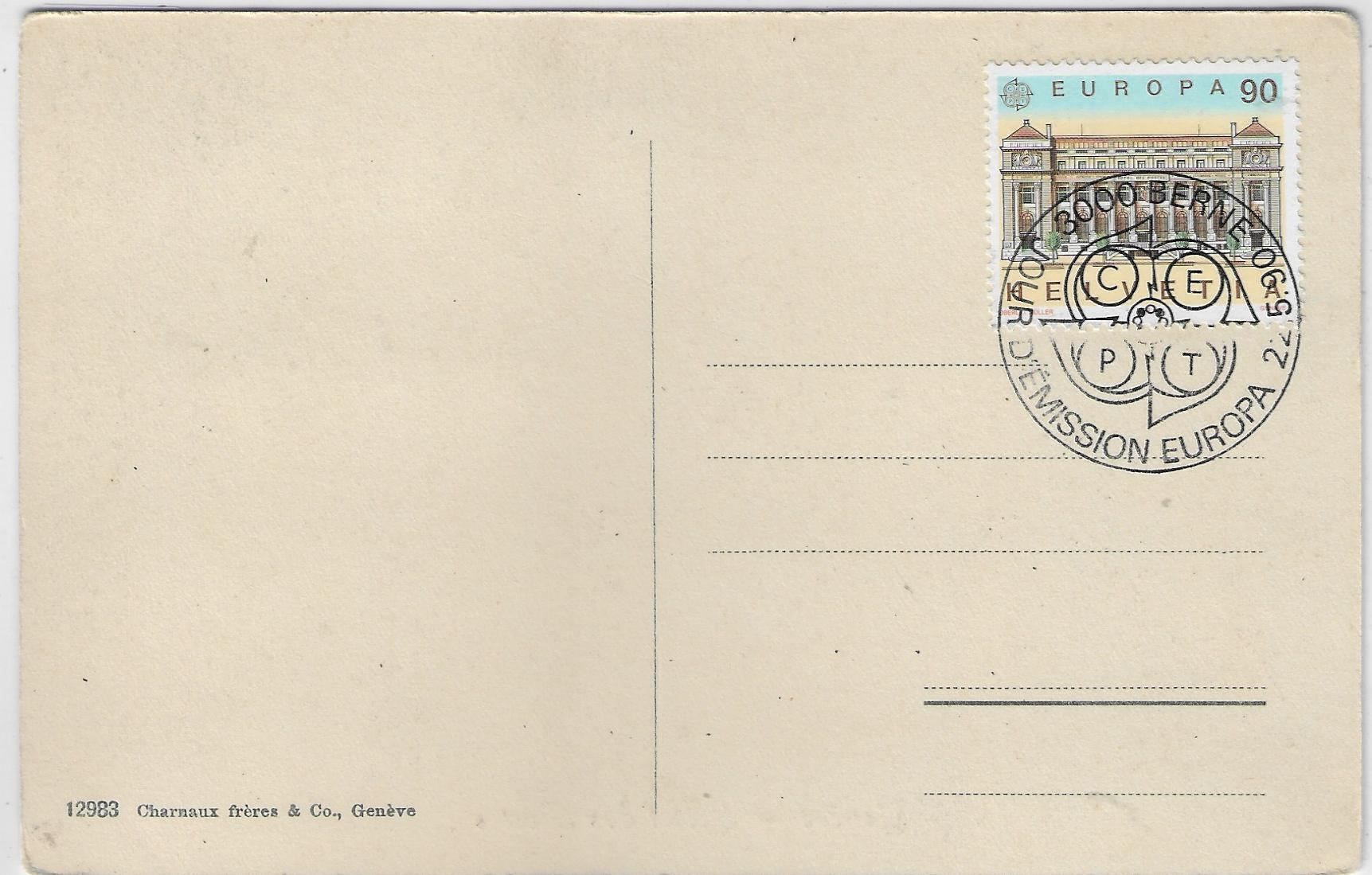 Ansichtskarten: Geneve - Hotel des Postes - Tram – Gebraucht aus Ettingen von Kartenplanet 1