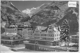 Grindelwald - Hotel Regina und Bahnhof-Terminus
