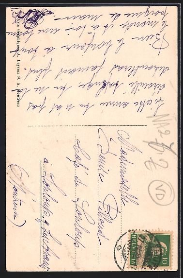 Cartoline postali: AK Territet, Pension Regina, 1922 – Usato da Berlin venduto da bartko-reher 1