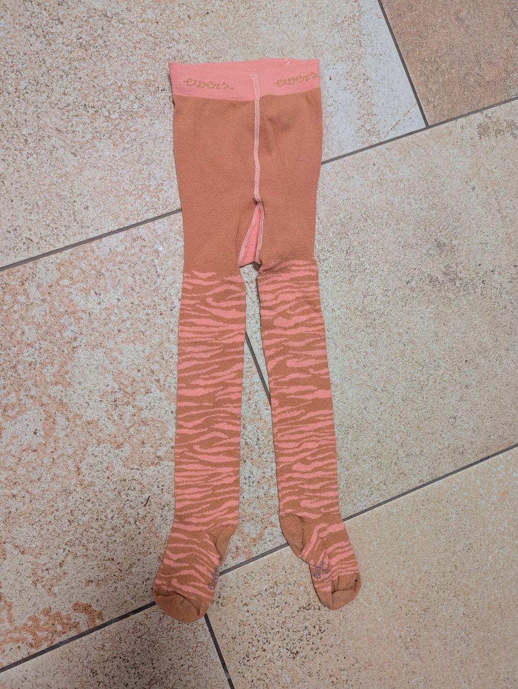 Strümpfe & Strumpfhosen: Warme Strumpfhose von Evers, Zebra Muster, Gr 92-98 – Gebraucht aus Zürich von kul_dw6v