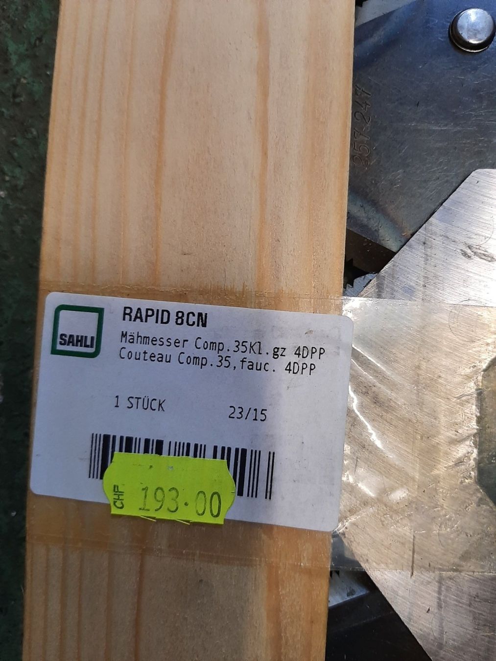 Rapid Tutte le macchine: Eingrasmesser zu Rapid Compact 203cm Diamant – Nuovo (secondo la descrizione) da Eschlikon TG venduto da Freitech.2015 4