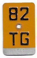 Mofanummer Töffli Thurgau TG 82