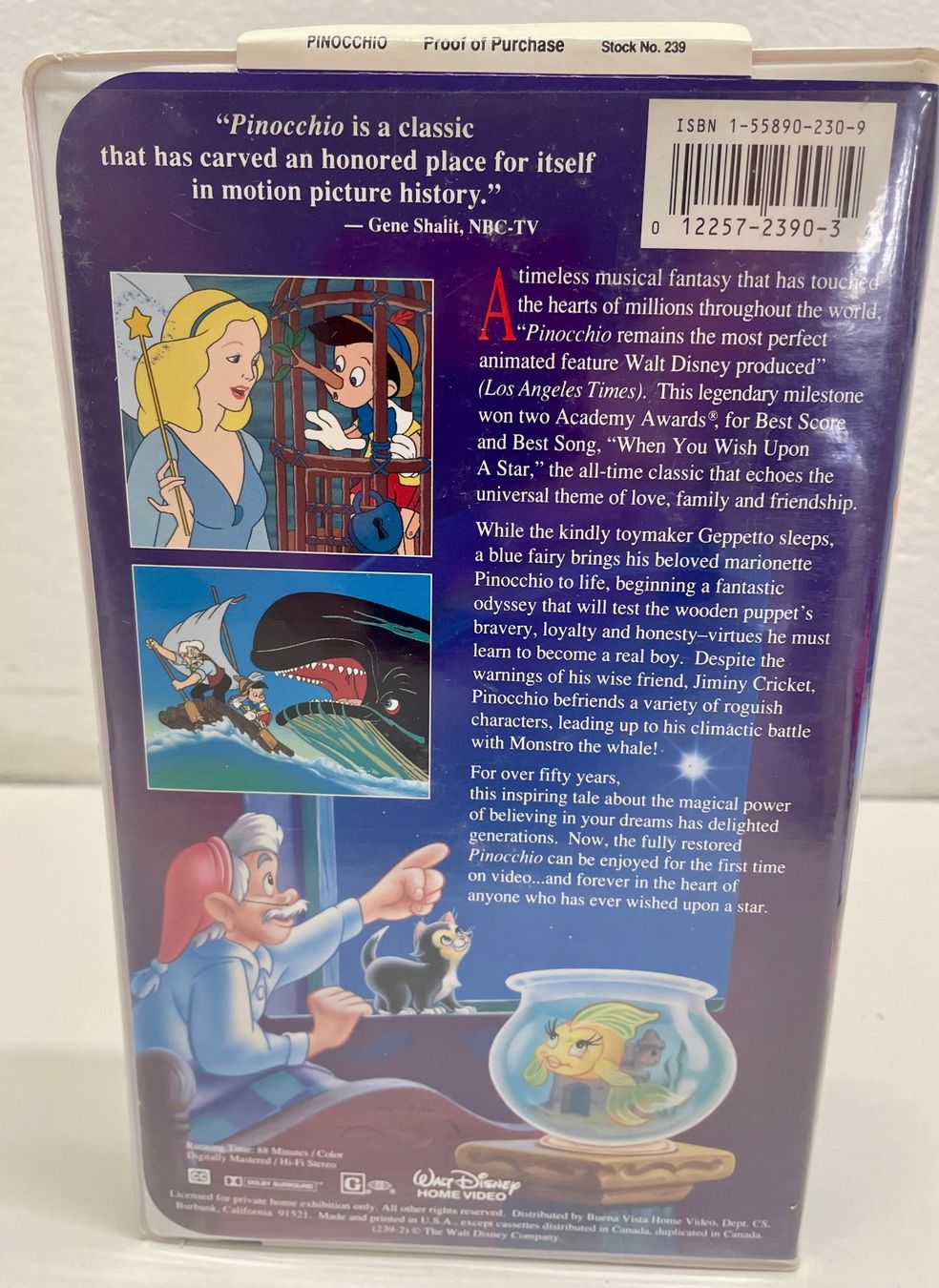Tutti i VHS: Disney Pinocchio Masterpiece Edition VHS US – Usato da Niederdorf venduto da LeptonAG 1