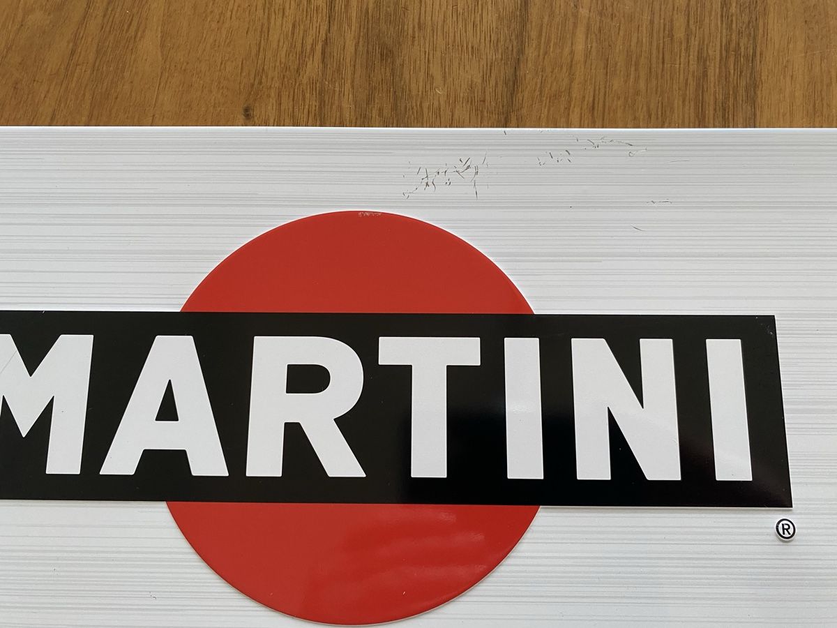 Martini Insegne: Martini Metallschild – Usato da St.Gallen venduto da Design04 2
