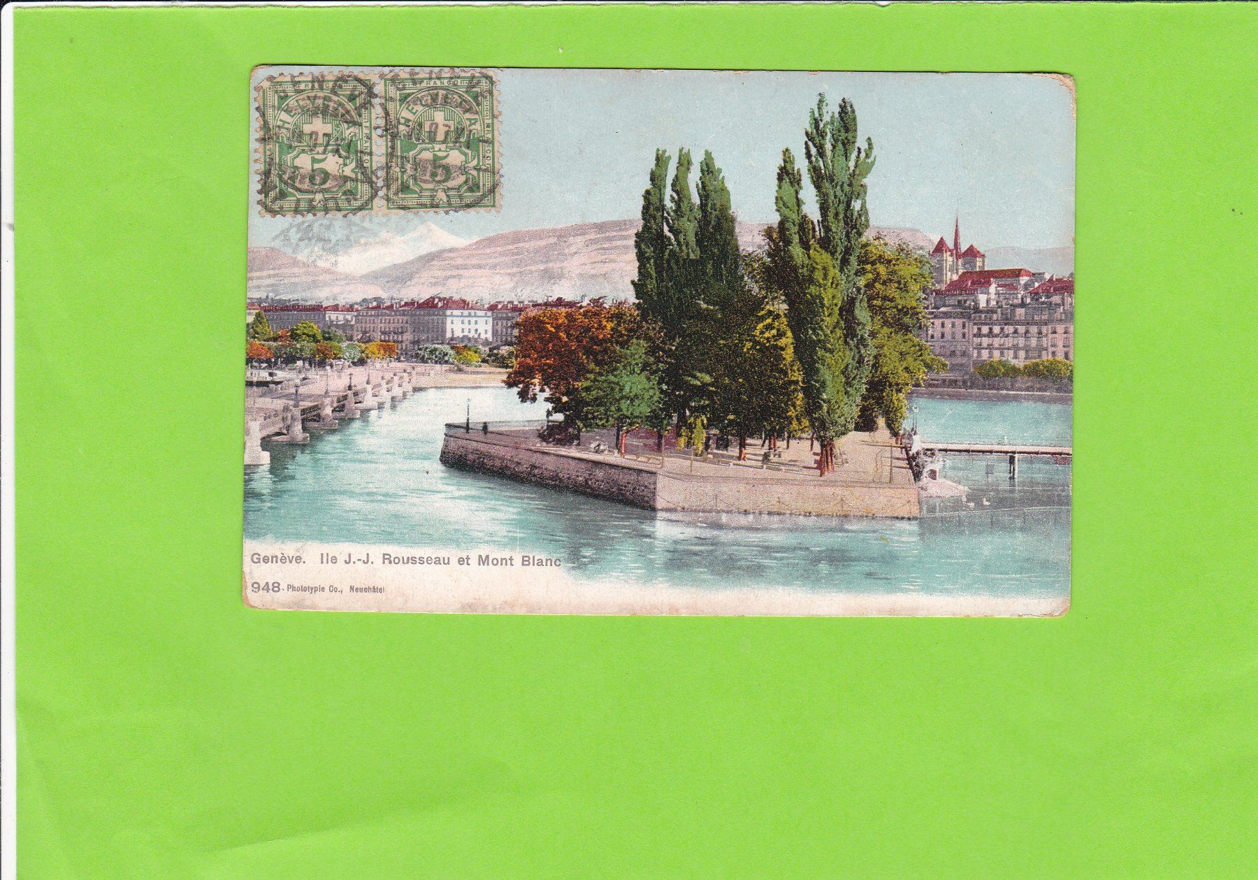 Ansichtskarten: Ile J.J.Rousseau – Gebraucht aus St. Peterzell von neckertal