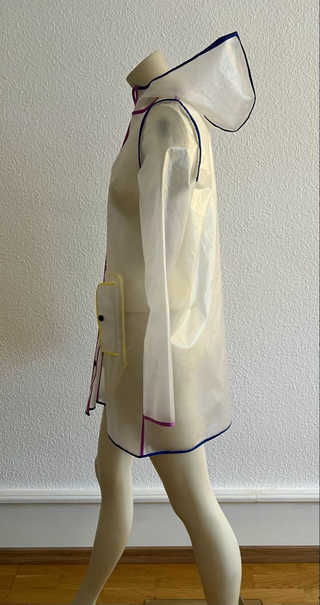 Giacche: Tolle Frogbox Regenjacke, Gr. 36, transparent bunt – Nuovo (secondo la descrizione) da Basel venduto da Bettybooo 1