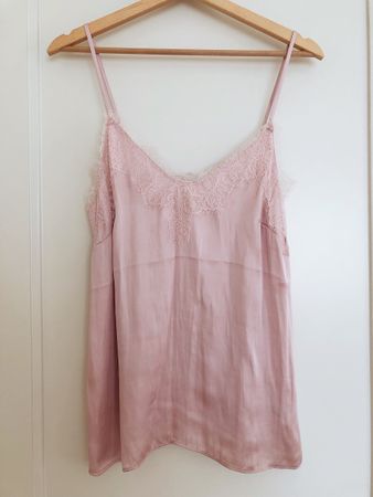 H&M Top aus Satinstoff | Grösse 36, rosa, neu