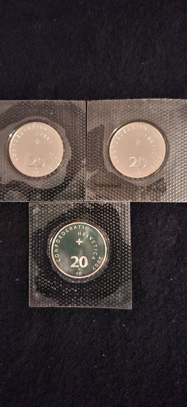Alle Münzen: Swissmint 20 Franken 3 Münzen – Neu (gemäss Beschreibung) aus Wil SG von Paco.2222