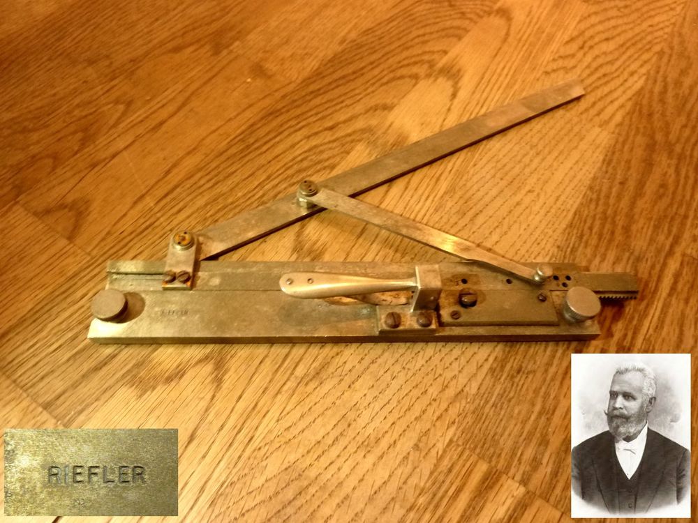 RIEFLER Zeichner Präzisionsitrument Neusilber 1900Jahrhunder (Gebraucht ...