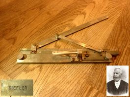 RIEFLER Zeichner Präzisionsitrument Neusilber 1900Jahrhunder