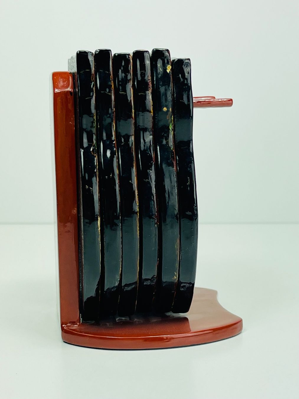 Sottobicchieri: 6 Teetassen-Untersetzer Set Chinesische Lackkunst – Usato da Zürich venduto da Arche_Brockenhaus 6