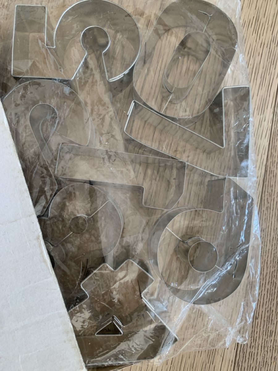 Alle Werkzeuge:  9 Metallic Big Number Cookie Cutters Set – Gebraucht aus Immensee von vgitter 4