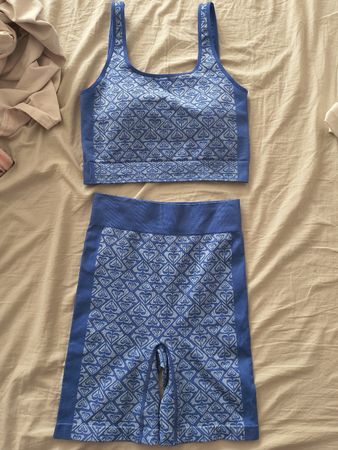 Roxy Sportset Top und Shorts Blau neuwertig