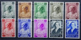 Belgien ex. Kat. 453-464 * 1937