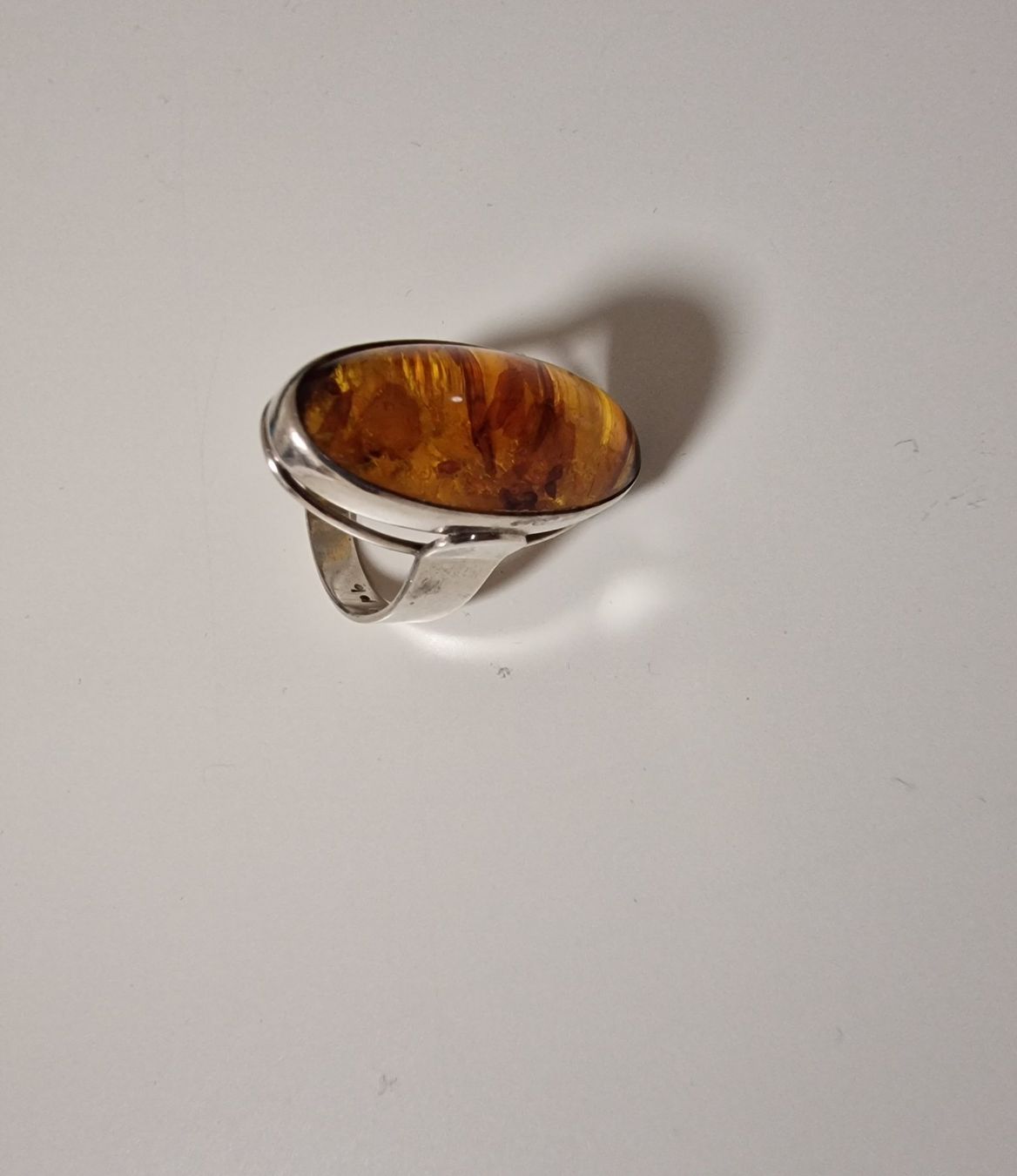 Bagues: Vintage Silberring grosser Bernstein 835 Silber – D'occasion à Baar par romesds88 6