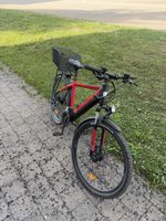 Zenith E-Bike Rot mit Korb und Gepäckträger 735 km
