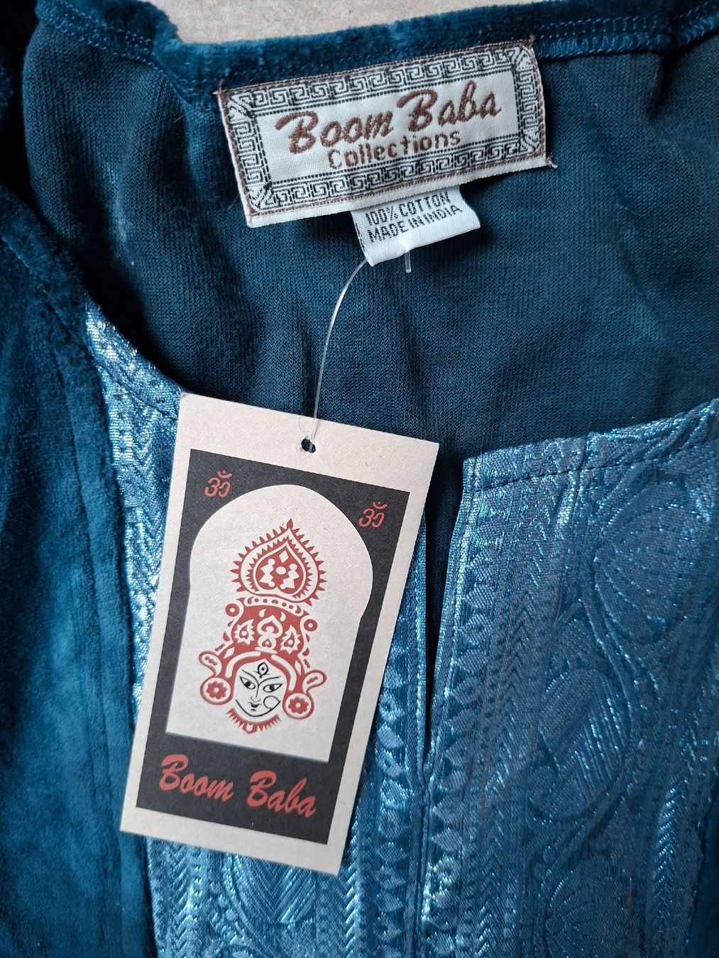 Boom Baba Maglioni & Felpe: Boom Baba Samt Pullover, Petrol Blau, Gr. 1 Size, Neu – Nuovo (secondo la descrizione) da Klingnau venduto da vollmond36 4