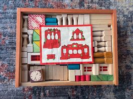 Vintage Kinderspielzeug, Kinderburgblöcke