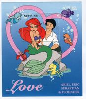 Block Walt Disney. Arielle, die Meerjungfrau. Nevis