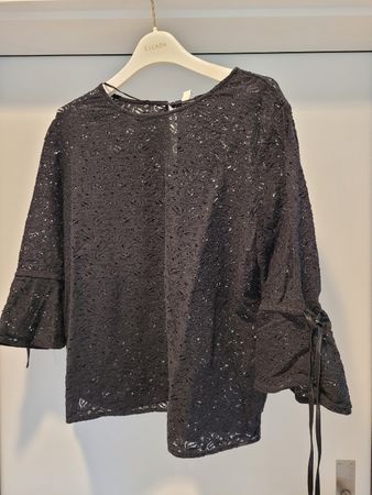 Bluse Schwarz, Grösse 44