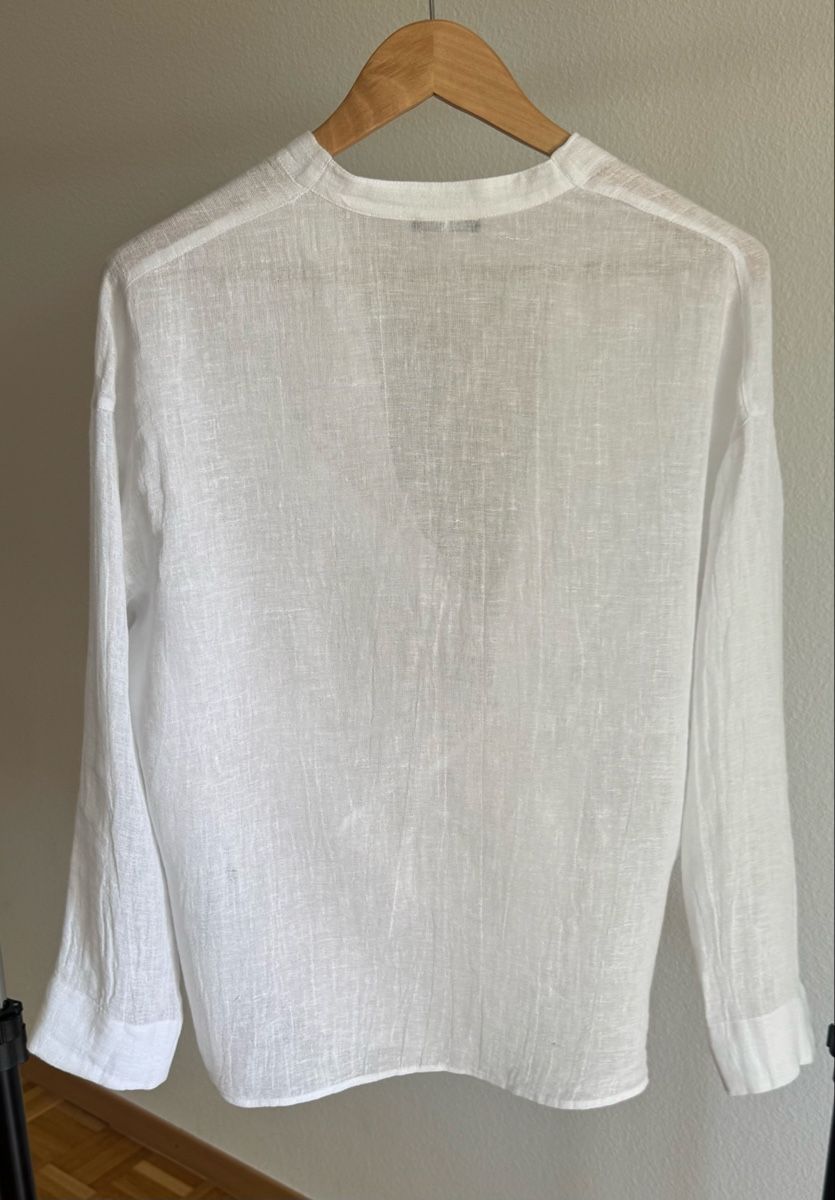 Massimo Dutti Blusen: Strukturhemd aus Leinen von Massimo Dutti.  – Neu (gemäss Beschreibung) aus Schaffhausen von R_Muzh 2