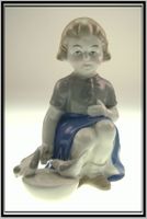 Tauben - Mädchen GDR Gräfenthal Porzellanfigur 🍀