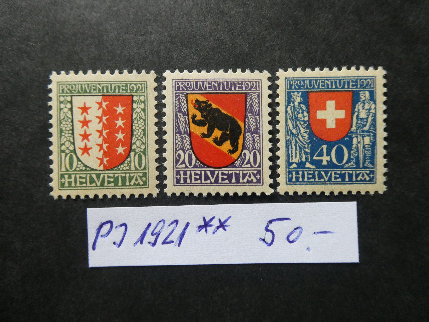 Tutti i francobolli: Pro Juventute 1921 postfrisch – Usato da Lausen venduto da Herbamare01