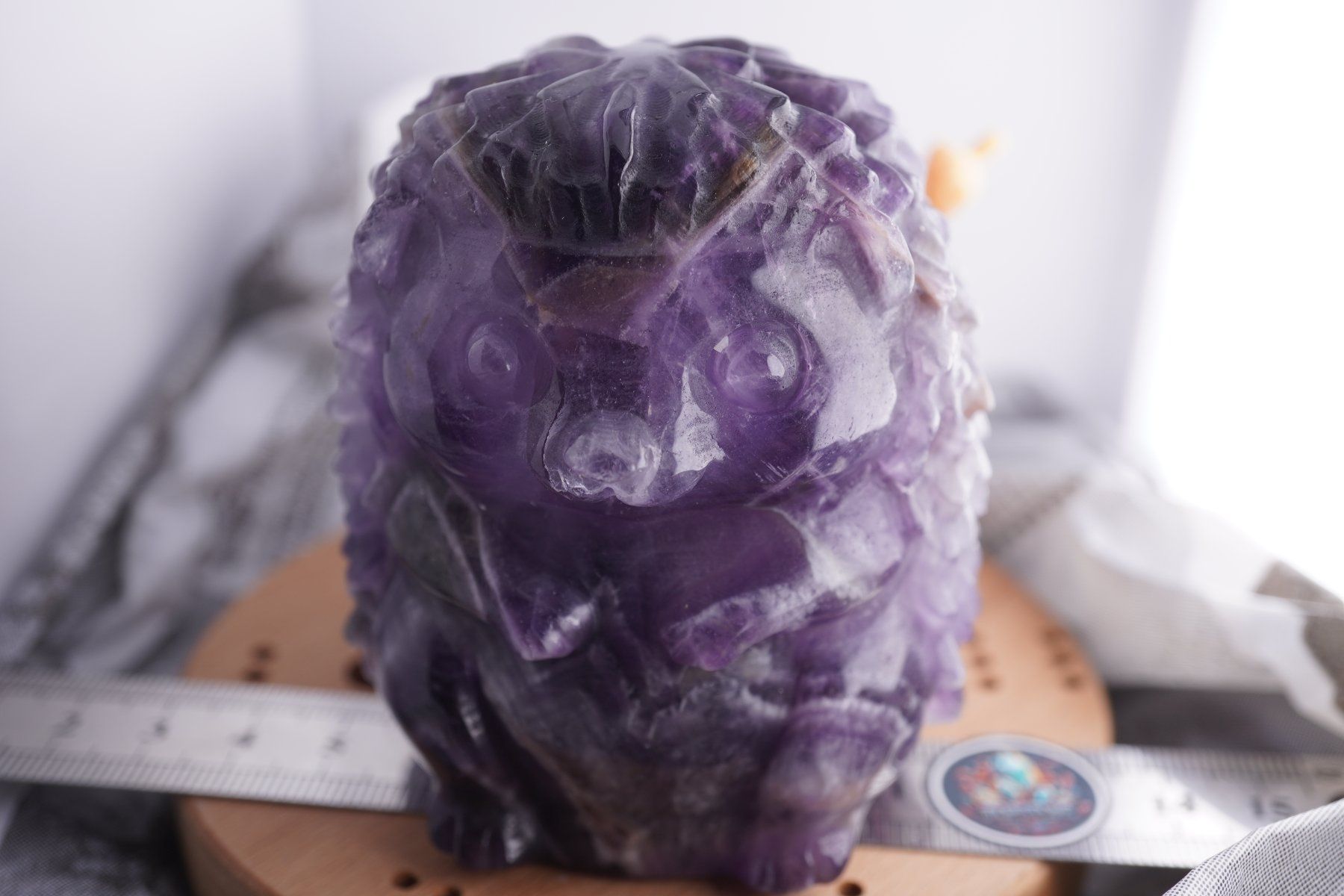 Mineralien & Heilsteine: Chevron Amethyst Igel  Mega Süss  7cm x6cm – Neu und originalverpackt aus Eschenbach SG von topstone 6