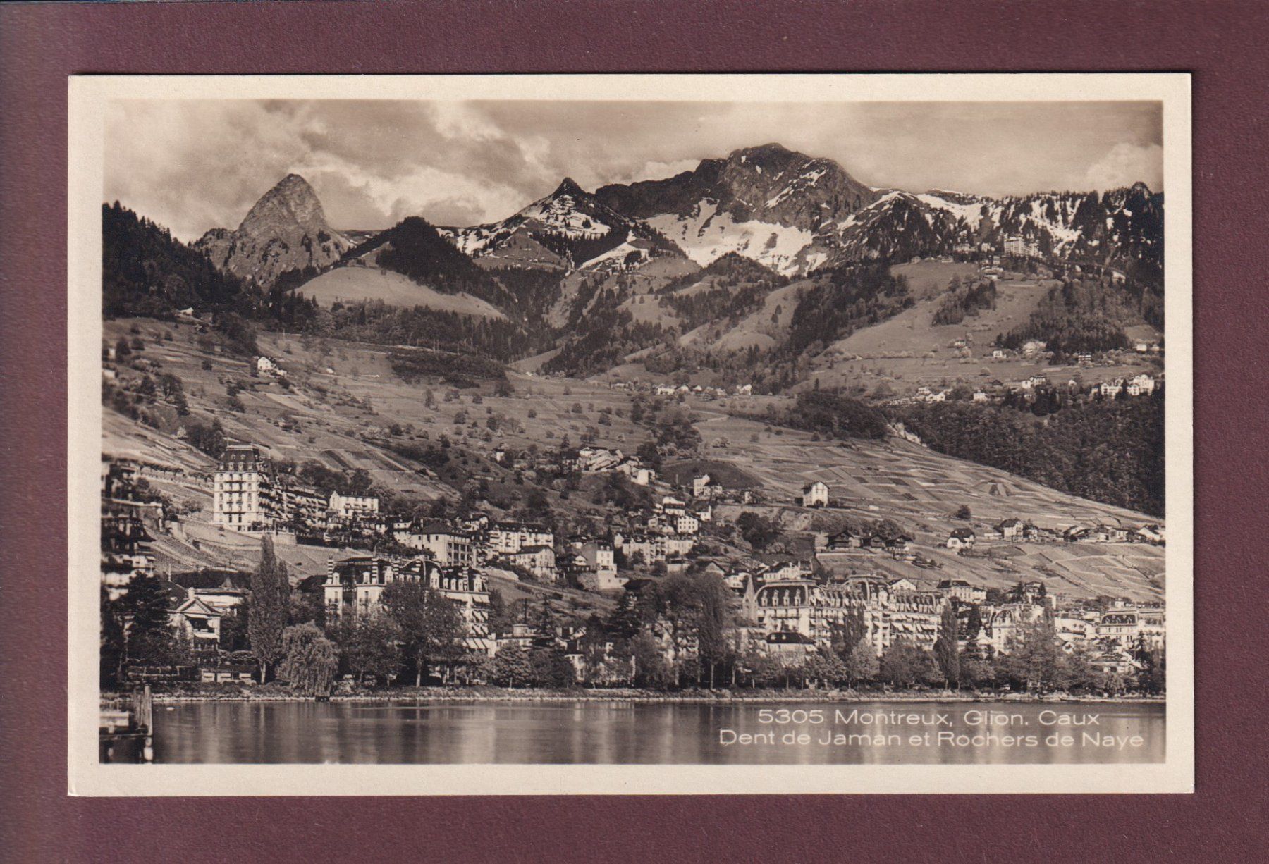 Cartoline postali: MONTREUX - Glion - Caux – Usato da Pully venduto da nicecards