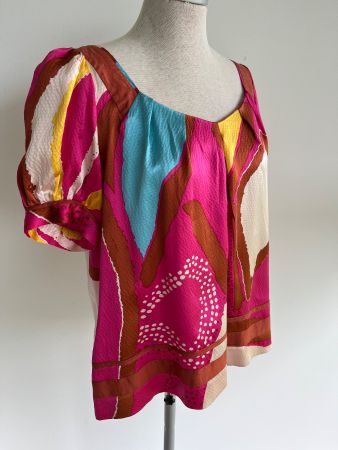 DIANE VON FÜRSTENBERG Shirt aus Seide Gr. 36-38