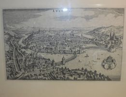 Stich von Luzern alter Stich - gerahmt  Jos Stocker