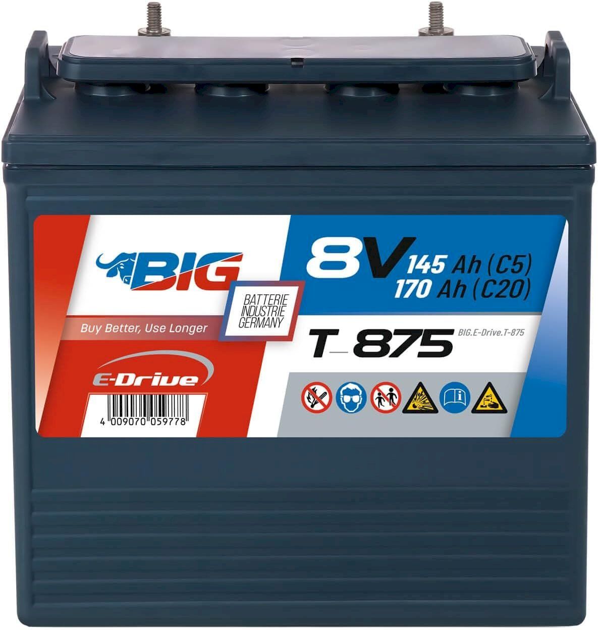 Caricatori & Batterie: BIG E-Drive 8V 170Ah Traktionsbatterie – Nuovo e nell'imballaggio originale da Bottighofen venduto da zaap