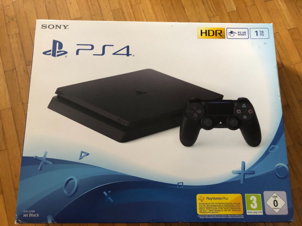 Sony PS4 Slim 1TB new, unused + NFS Heat + COD MF III 2