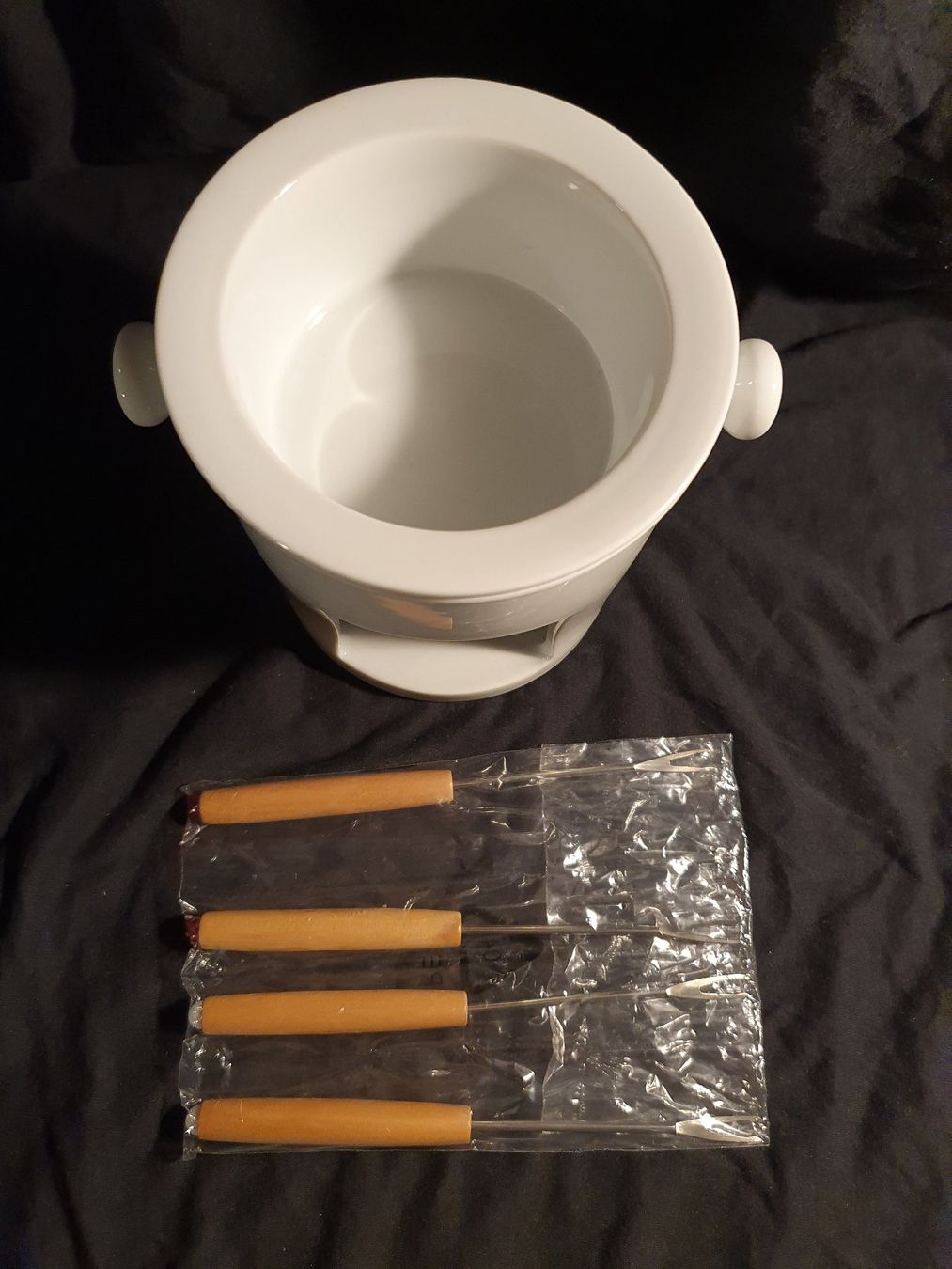 Geschirrsets: Neues Schoko-Fondue Set mit 4 Gabeln – Neu und originalverpackt aus Worb von FroLok 3