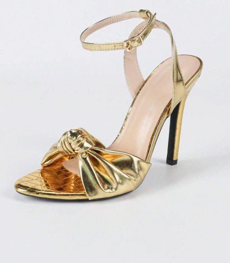 Scarpe da donna: Sandali oro con tacco n.37 – Nuovo e nell'imballaggio originale da Lugano venduto da solowolford 1