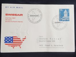 1967 Swissair Brief (kleiner Brief)  ab 4.-- /   549