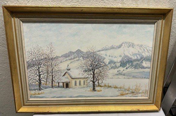 Dipinti: GEMÄLDE KAPELLE LAC NOIR – Usato da Ostermundigen venduto da Wyatt-Earp