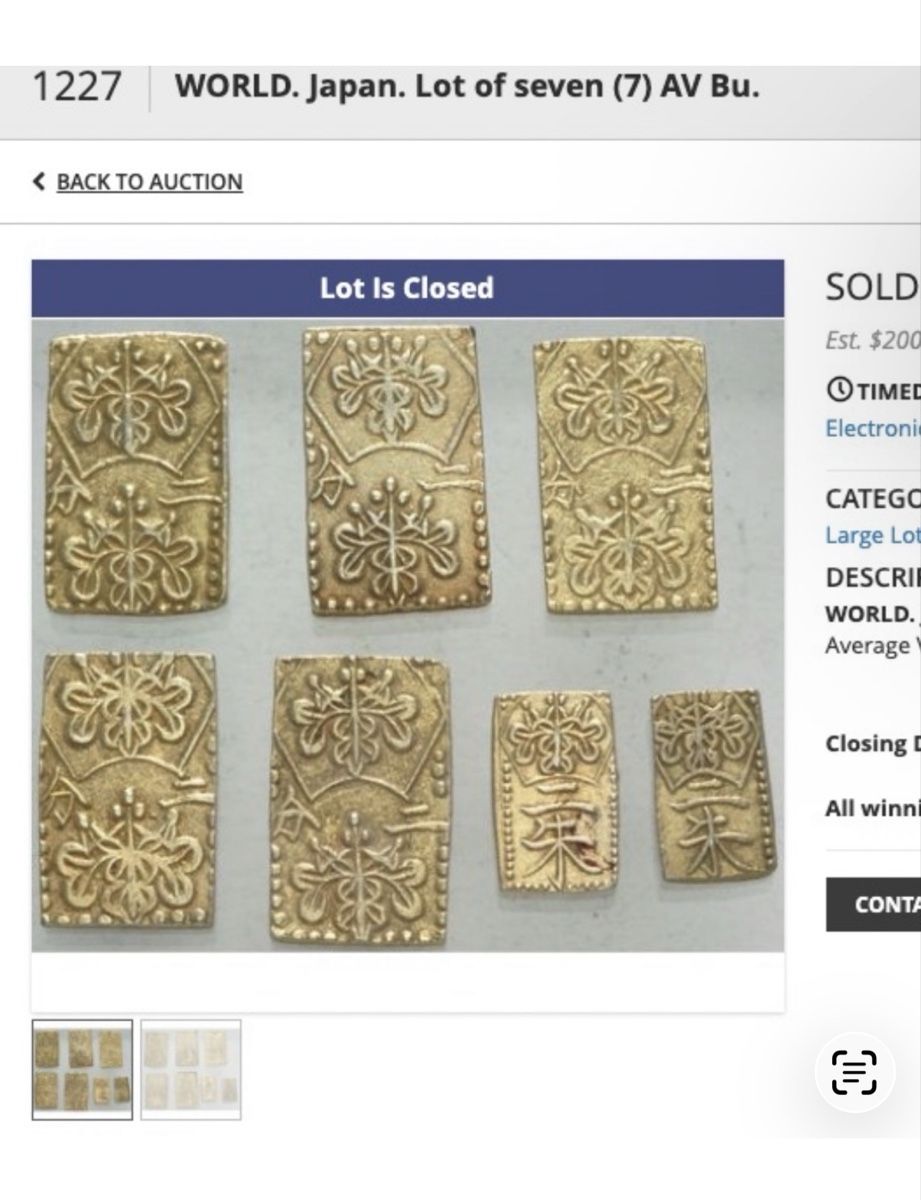 Tutti le monete: Antique Japanese Gold Bar 1.7g Rectangular Coin Shaped – Usato da Zürich venduto da Tasmiyah 5