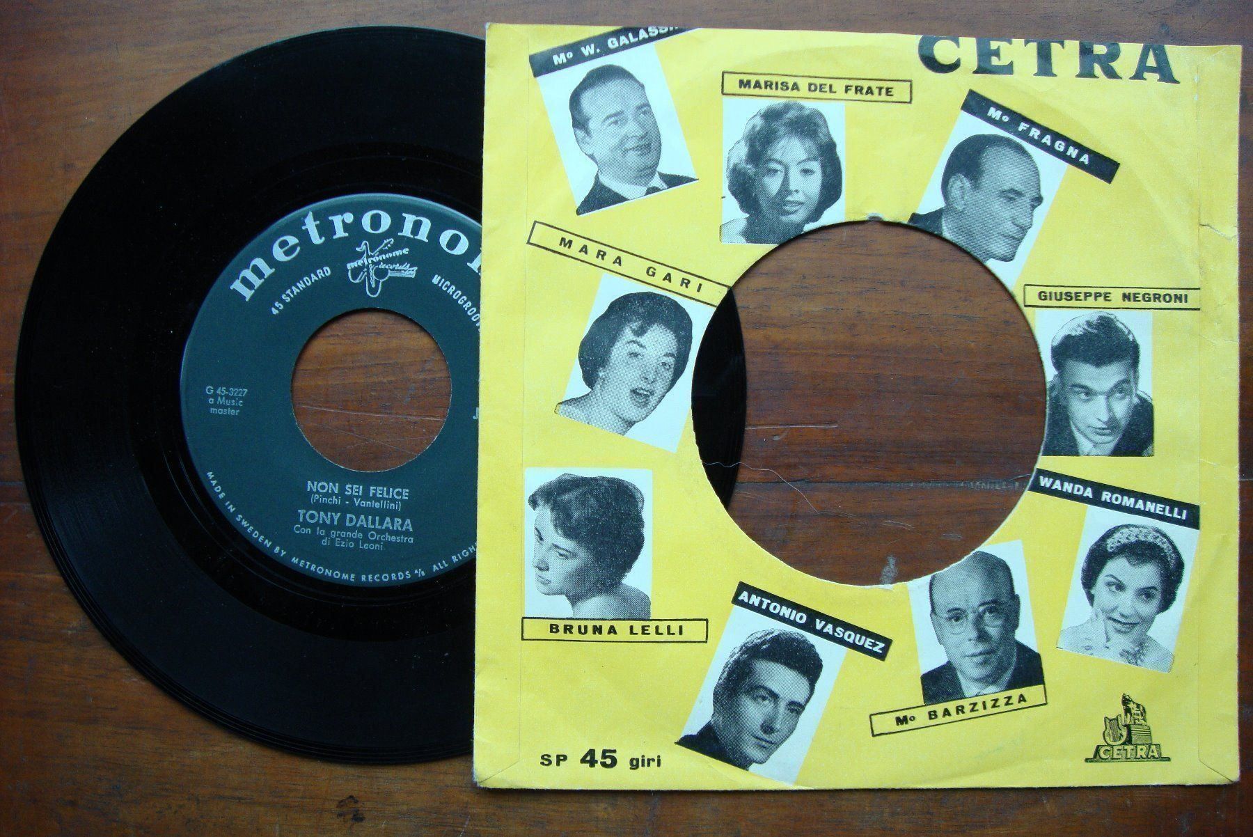 Schallplatten: TONY DALLARA - ROMANTICA -NON SEI FELICE – Gebraucht aus Bern von Uli_10_11 1
