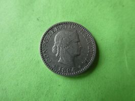 Schweiz 1894,  20 Rappen
