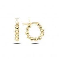 Ohrringe Creole Kugeln 925 Silber gold Klassiker 16mm