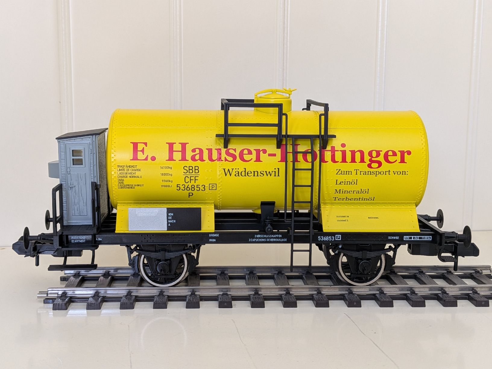 Märklin Modellini di ferrovie: SBB Kesselwagen 536853 E. Hauser Hottinger EINZELSTÜCK – Nuovo (secondo la descrizione) da Grenchen venduto da garage-city 1