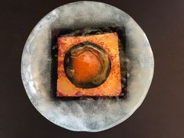 Teller Glasteller Früchteteller Kunsthandwerk Sammlung