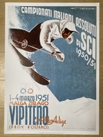 Vintage plakat -Italia - Ski