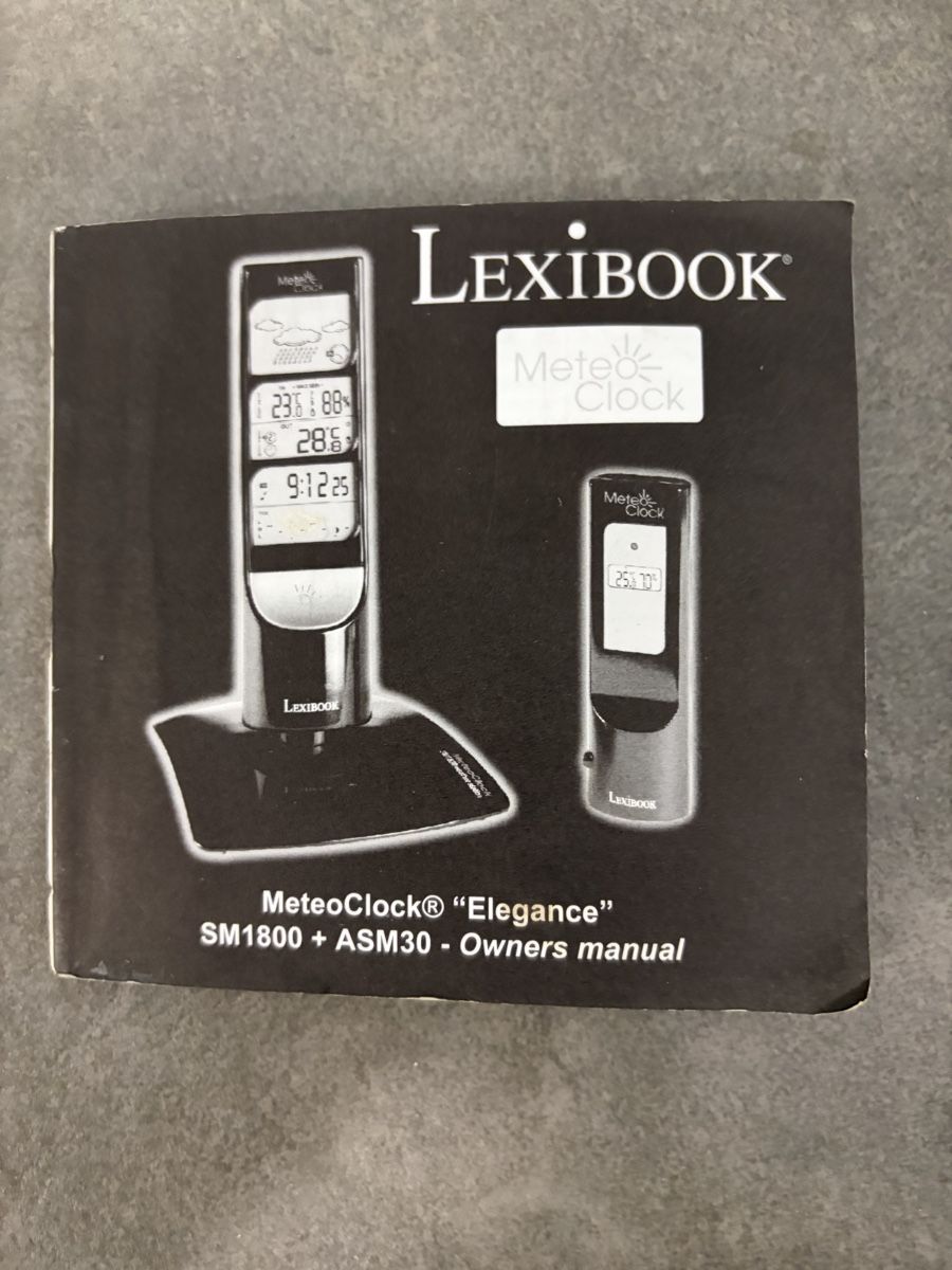 Altro per la casa: Lexibook MeteoClock Elegance SM1800+ASM30 Komplettset – Usato da Aeschi SO venduto da Bluemail 1